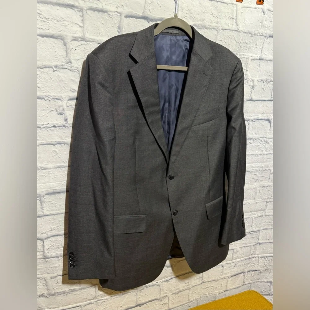 Men's Gray Suitsupply 110’s Wool Blazer, Size 42L